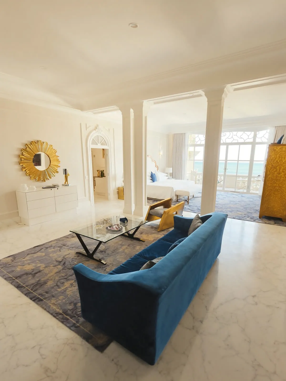 Sala de estar da Suíte Presidencial do Áurea Palace